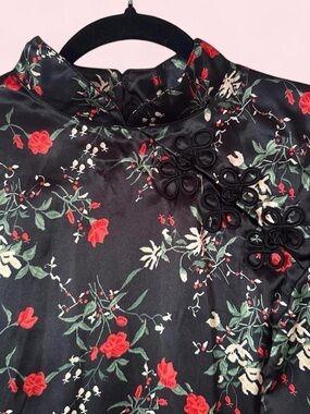 🖤 floral 90s DBY mini dress